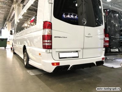 Бампер задний Mercedes-Benz Sprinter (Br.906) рест 