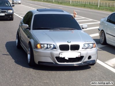 Диффузор переднего бампера BMW (3-ая серия) E46 