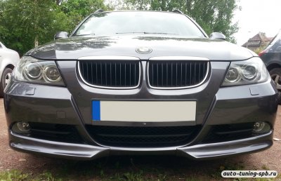 Накладки на передний бампер BMW (3-ая серия) E90/E91 