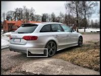 Накладки на задний бампер Audi A4(B8) 